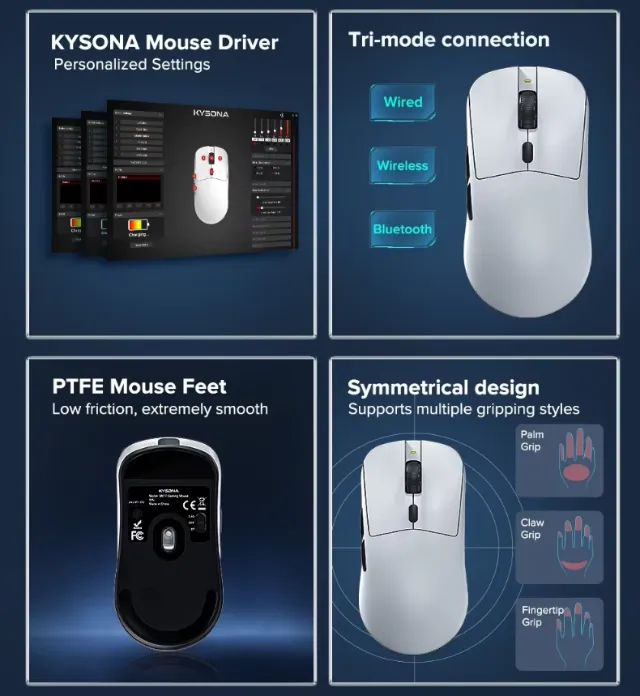 Mouse Gamer Kysona M617 8000hz - Foto 4