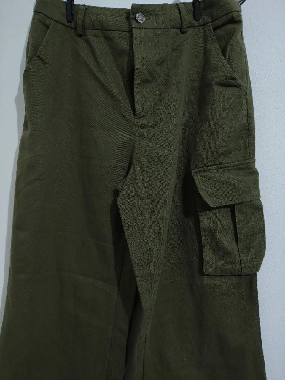 Calça Cargo Verde Militar | Utilitária | Calça folgada | tática  - Foto 3