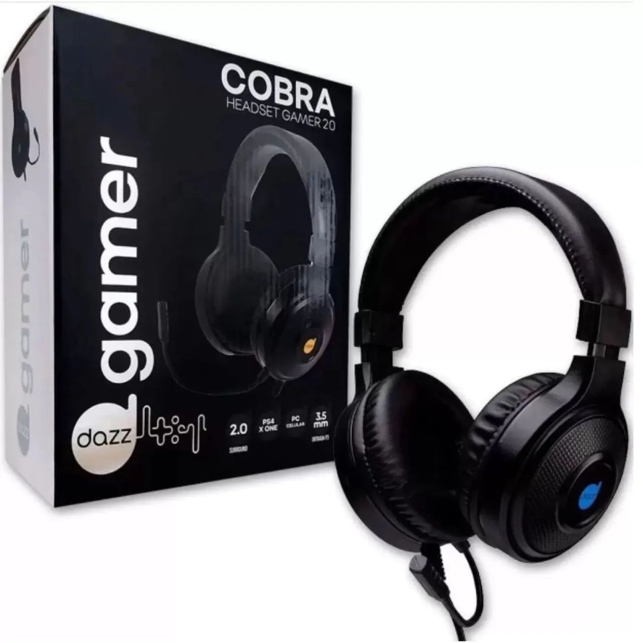 Headset Gamer Cobra Dazz - Áudio Imersivo