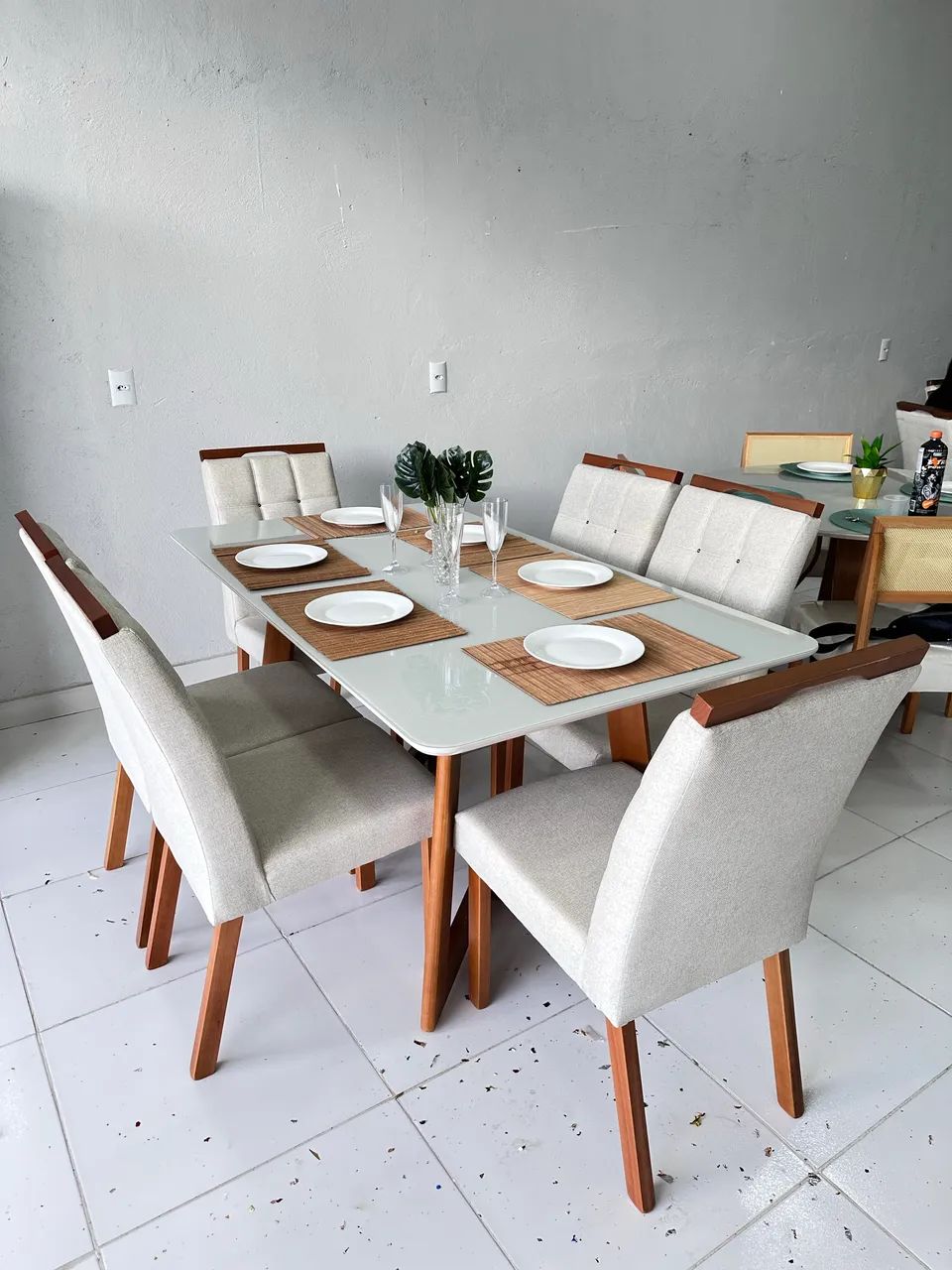 Mesa de Jantar 160x9 Com 6 Cadeiras - Foto 2