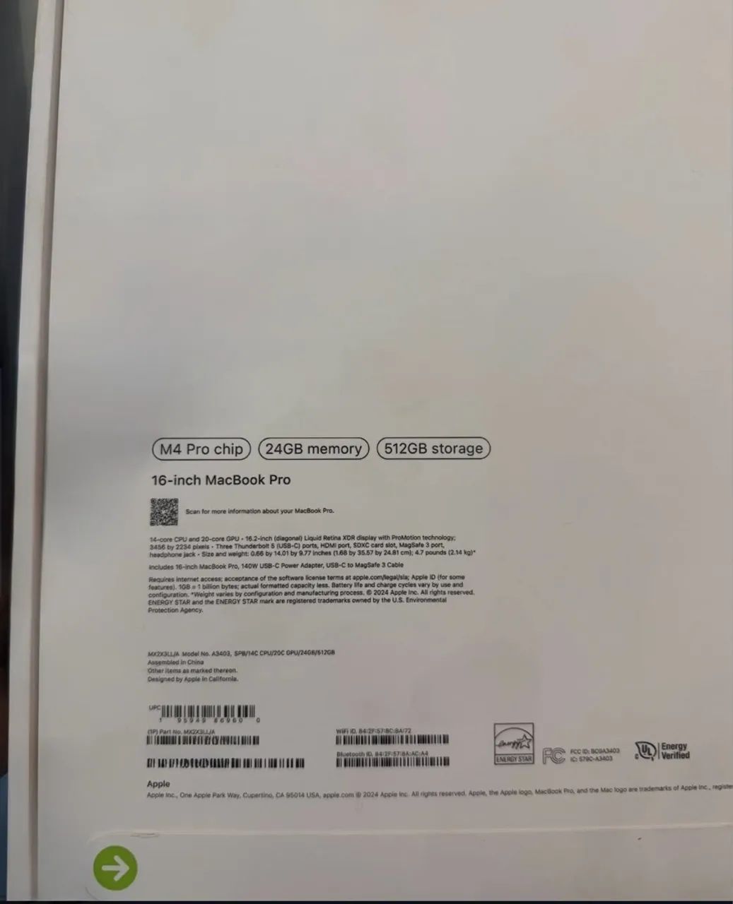 MacBook Pro M4 Pro 16.2 - Foto 2