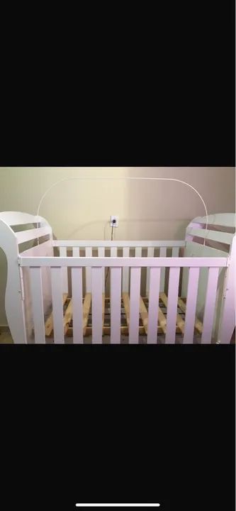 Berço Americano de madeira branco - Foto 2