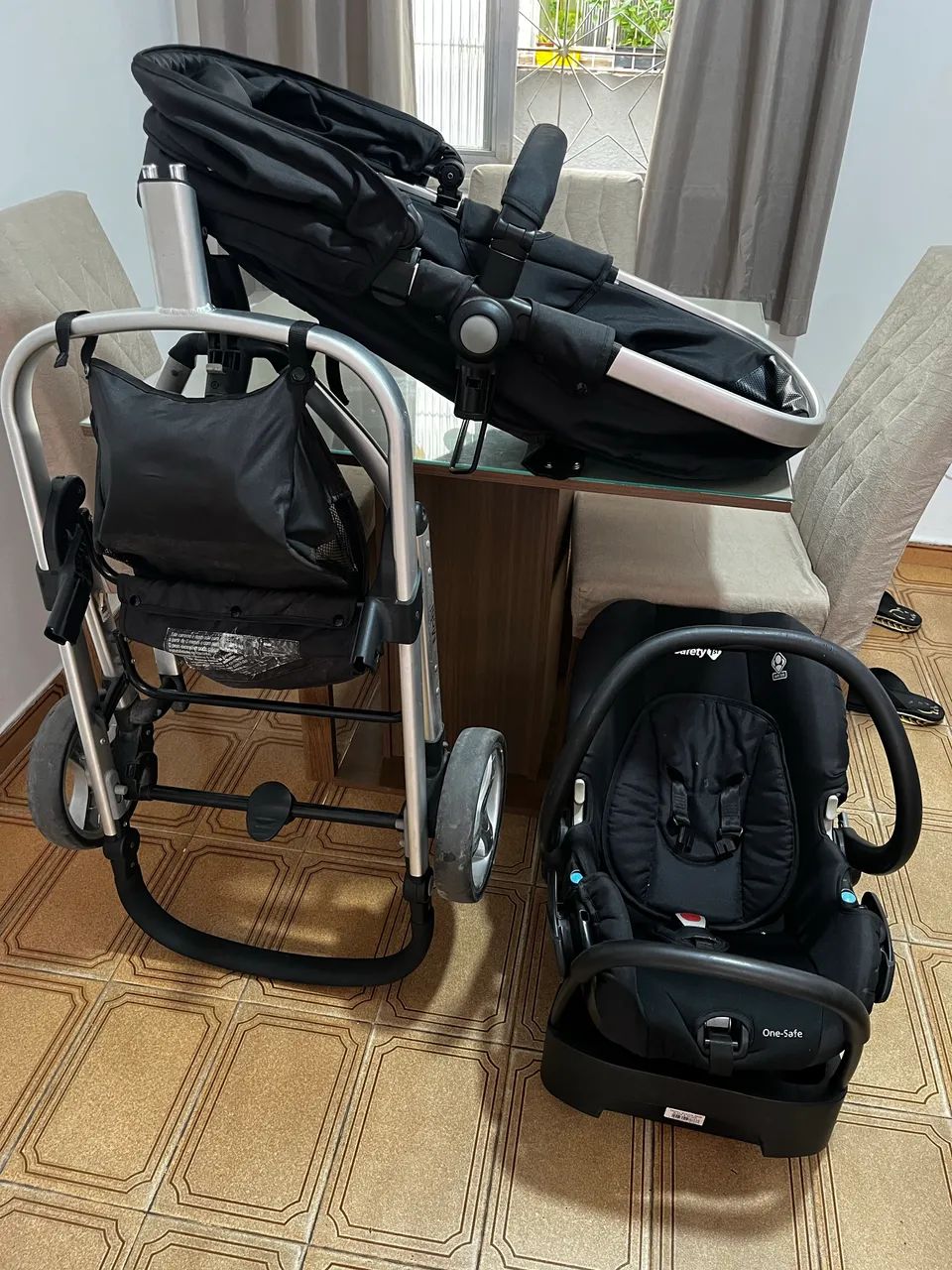 Carrinho de bebê Moisés + cadeirinha  - Foto 5