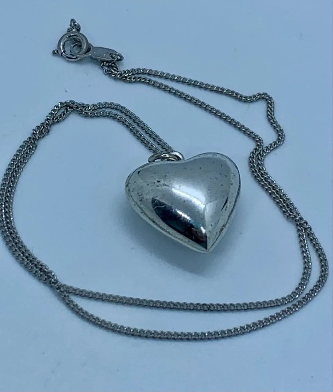 Colar de Coração Prata Elegante - Foto 2