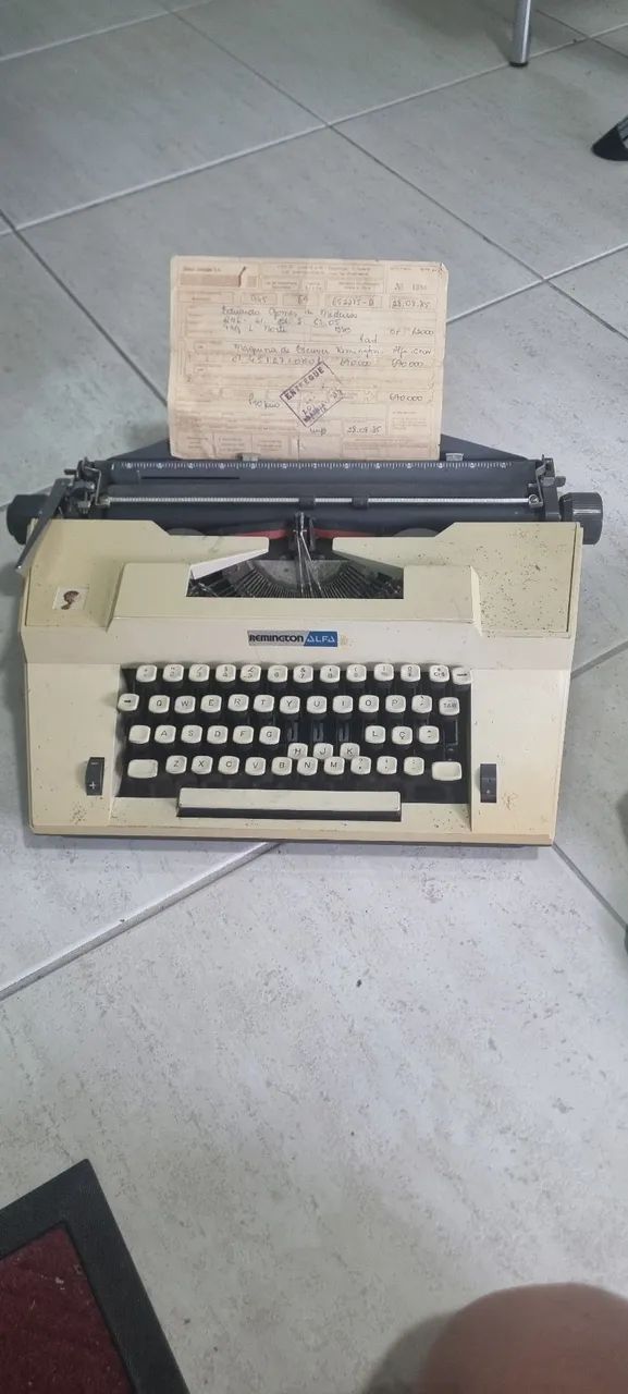 Relíquia datilografia