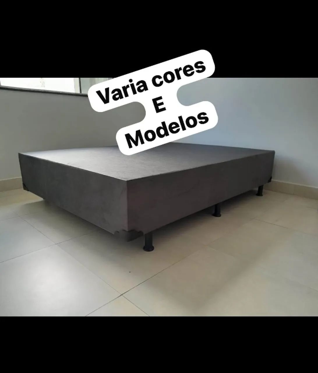 Cama box colchão e base 