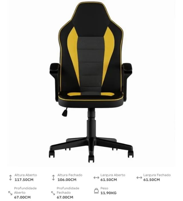 CADEIRA GAMER PLAY - Tok & Stok  (NOVÍSSIMA)  - Foto 6