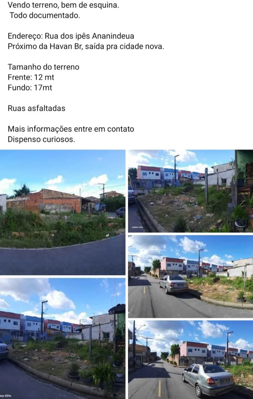 Vende se terreno
