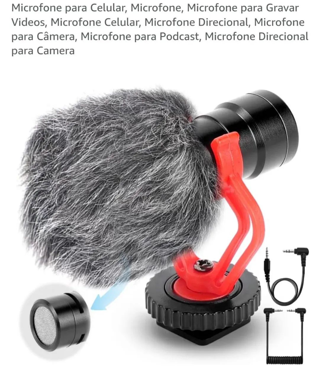 Microfone para câmera e celular. - Foto 3