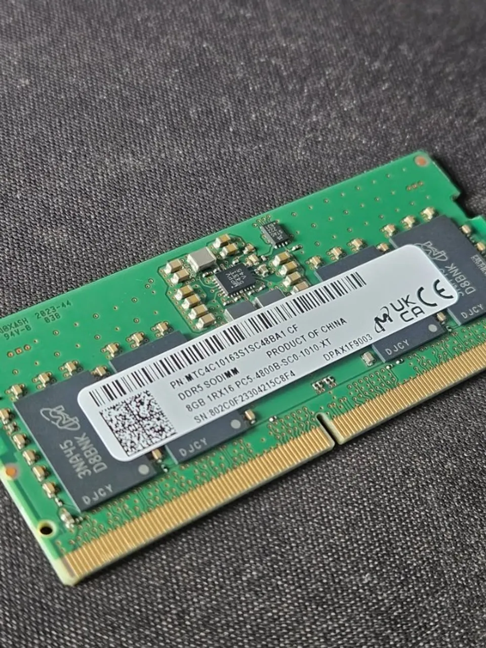Memória original Dell G15 - 8gb DDR5 4800mhz