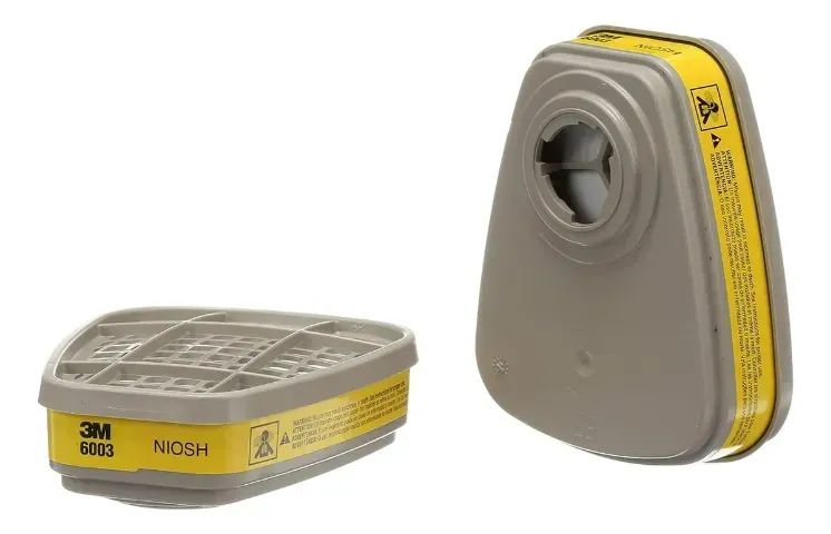 Cartucho Para Máscara Respiratória 3M 6003/07047 Vapor E Acidos 2unidades - Foto 4