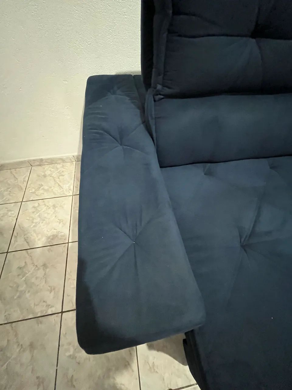 Sofá Austin 2.82M Retrátil e reclinável com molas no assento e Almofadas, tecido suede  - Foto 4