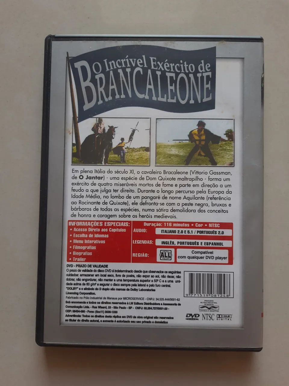 DVD O Incrivel Exército de Brancaleone  - Foto 3