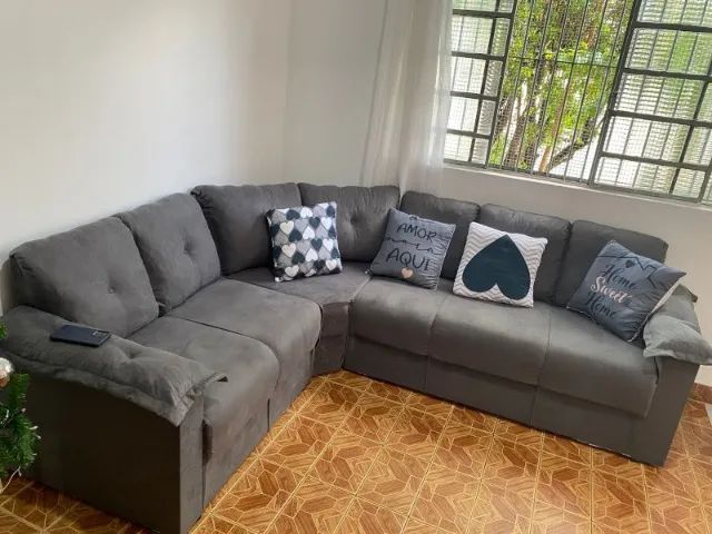 Sofá de canto com 6 lugares - Novo direto da Fabrica  - Foto 5
