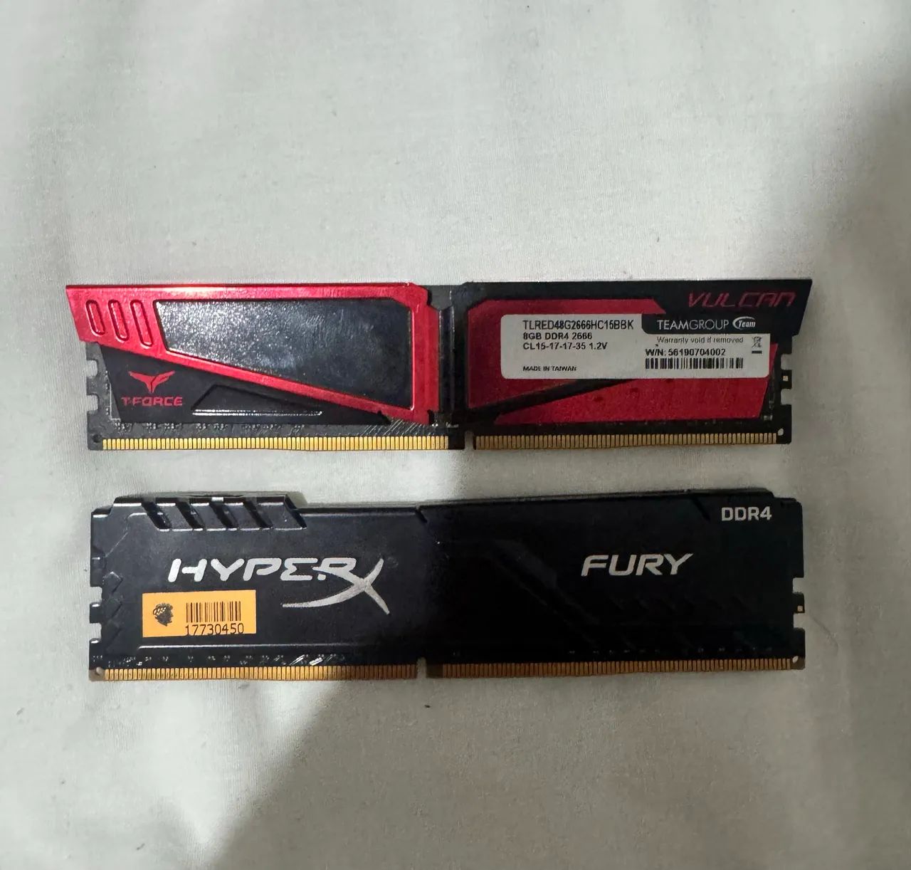 2x 8gb ram 2666mhz 