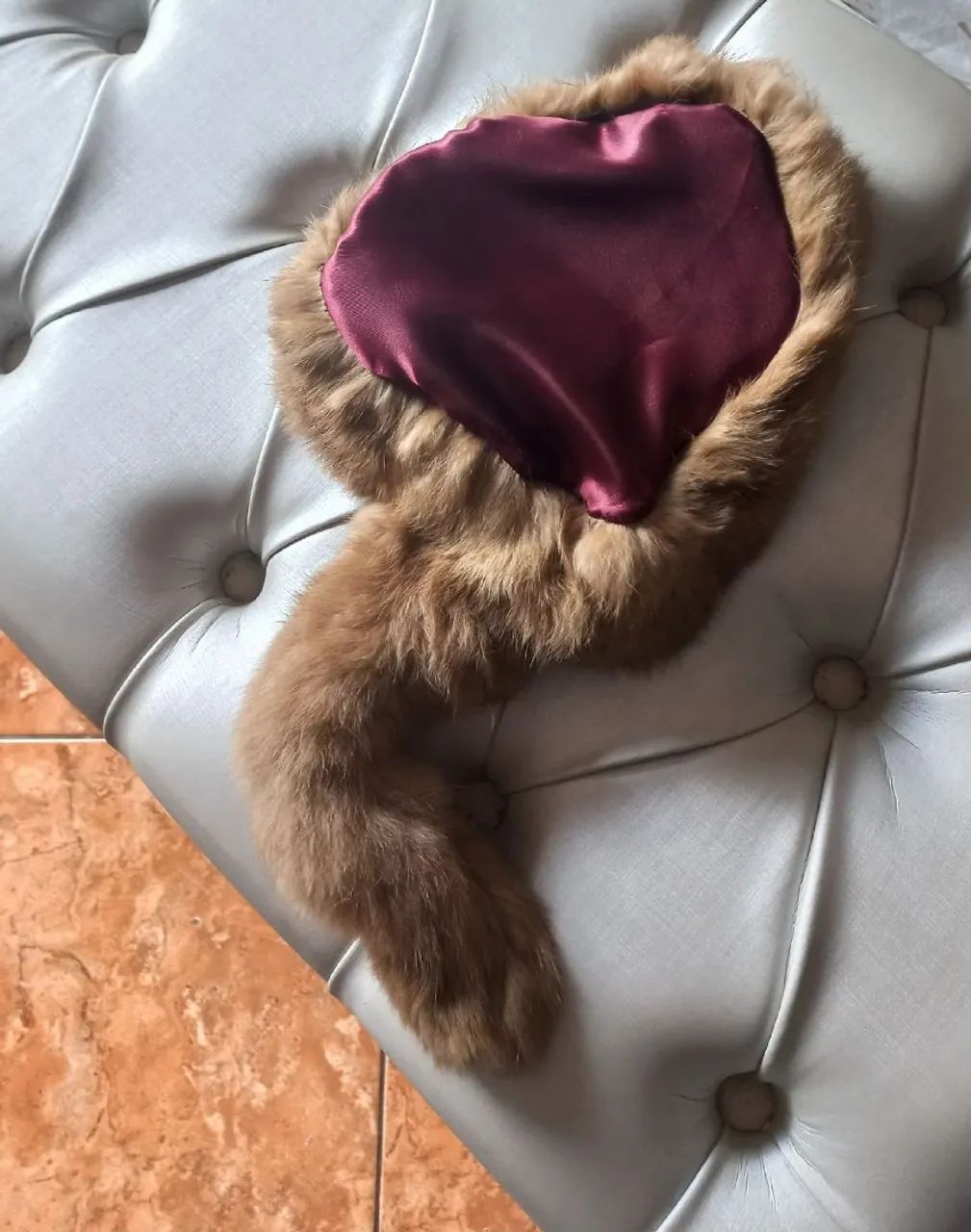 Gorro de pele legítimo 