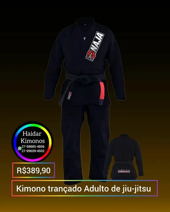 Kimono de Jiu-Jitsu - judô karatê Taekwondo  - Foto 6