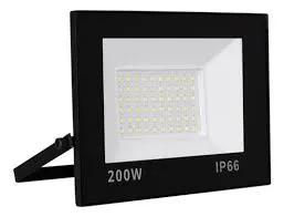 Promoção Refletor Led 200W Holofote Bivolt Prova Dágua Carcaça Preto Luz Branco-frio