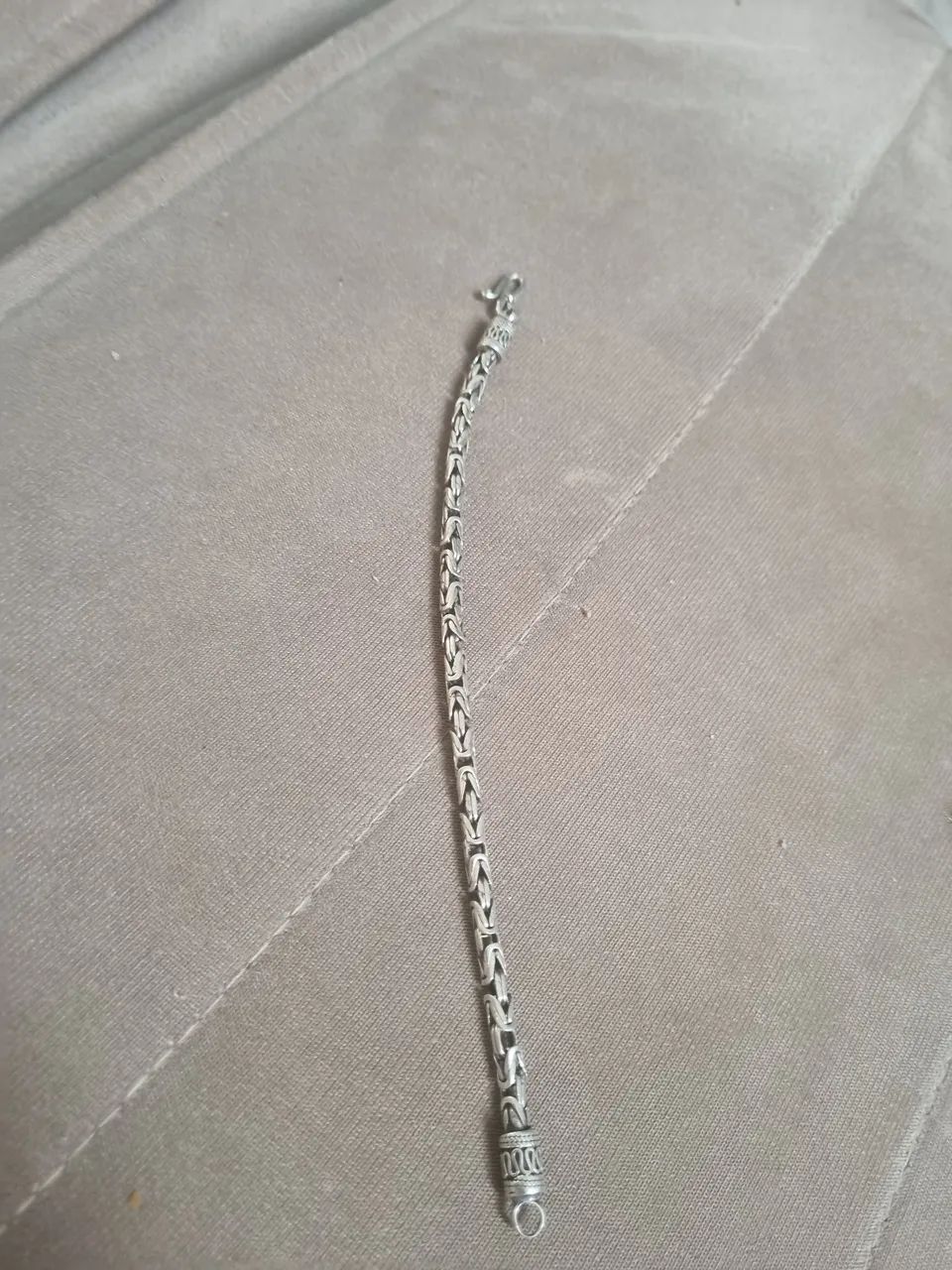 Pulseira Prata 925 - Elo Bizantino - Foto 2