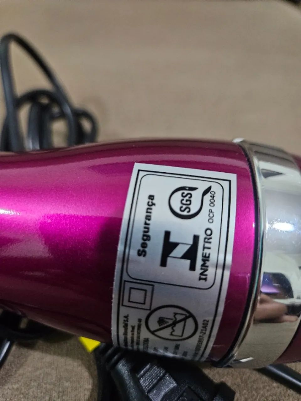 Escova Secadora de Cabelo Chrome Pink - Mondial - Foto 5