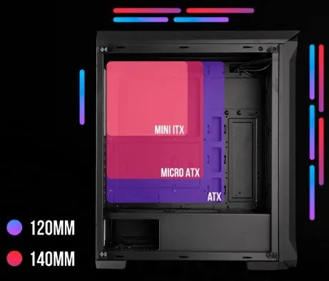 Gabinete Mancer Anubis - Sem Hardware e sem Fans - Foto 2
