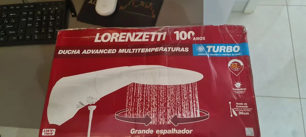 Chuveiro Lorenzetti Turbo Multitemperaturas 7500W - Foto 4