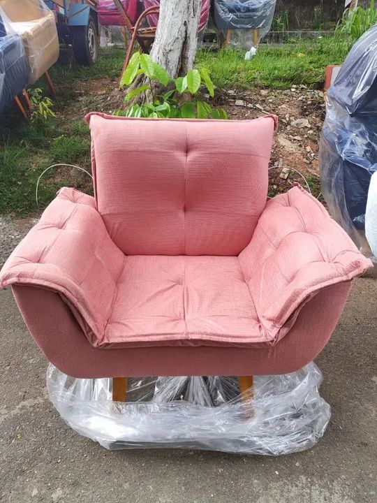 Poltrona Rosa de 1 lugar