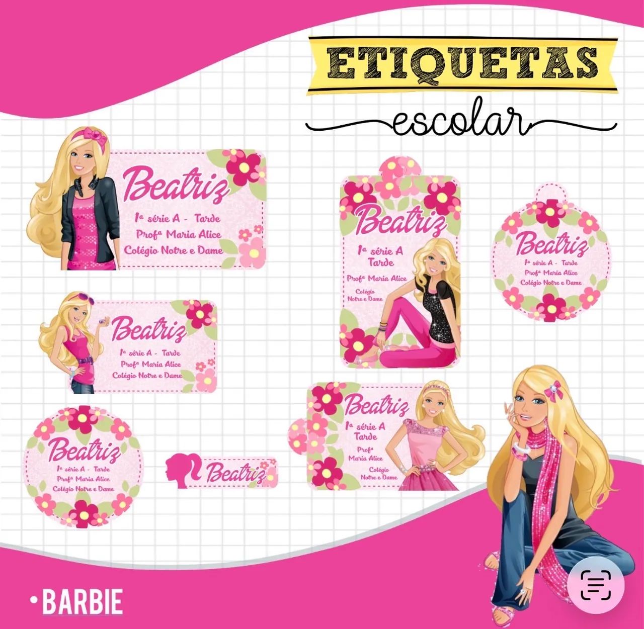 Etiqueta escolar  - Foto 4