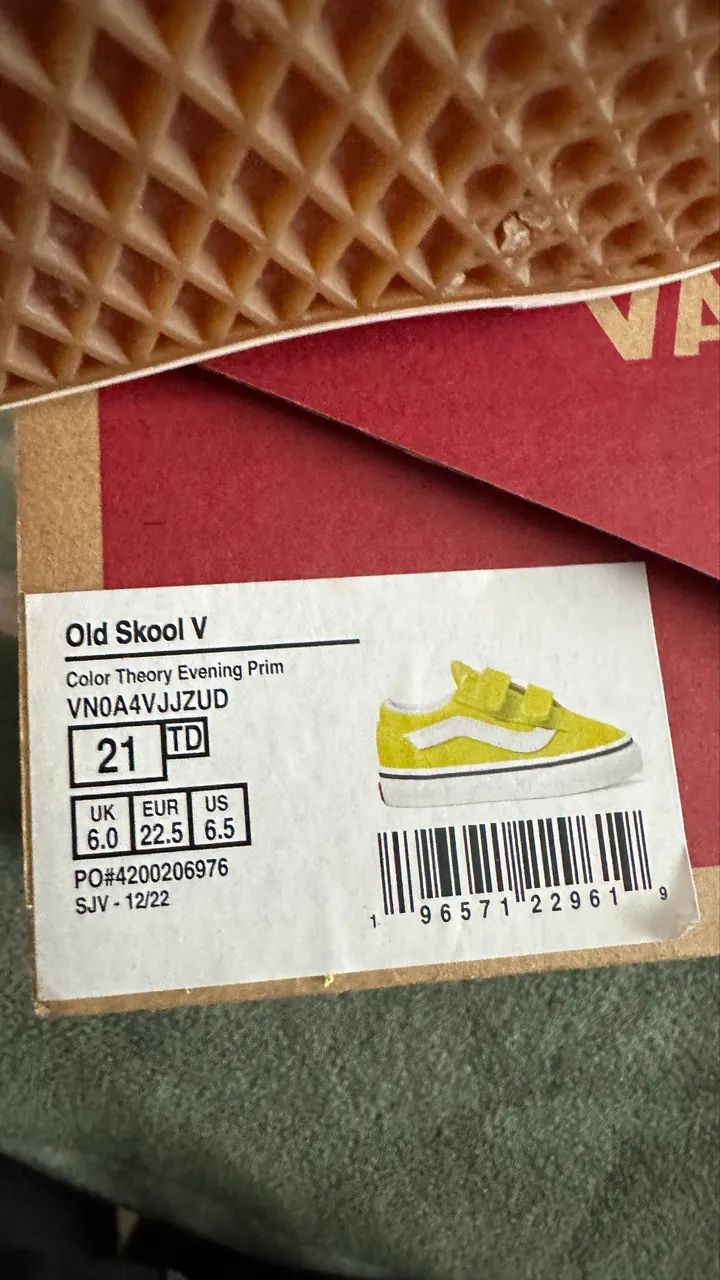 Tenis Infantil Vans Old Skool V tam21 - Foto 4
