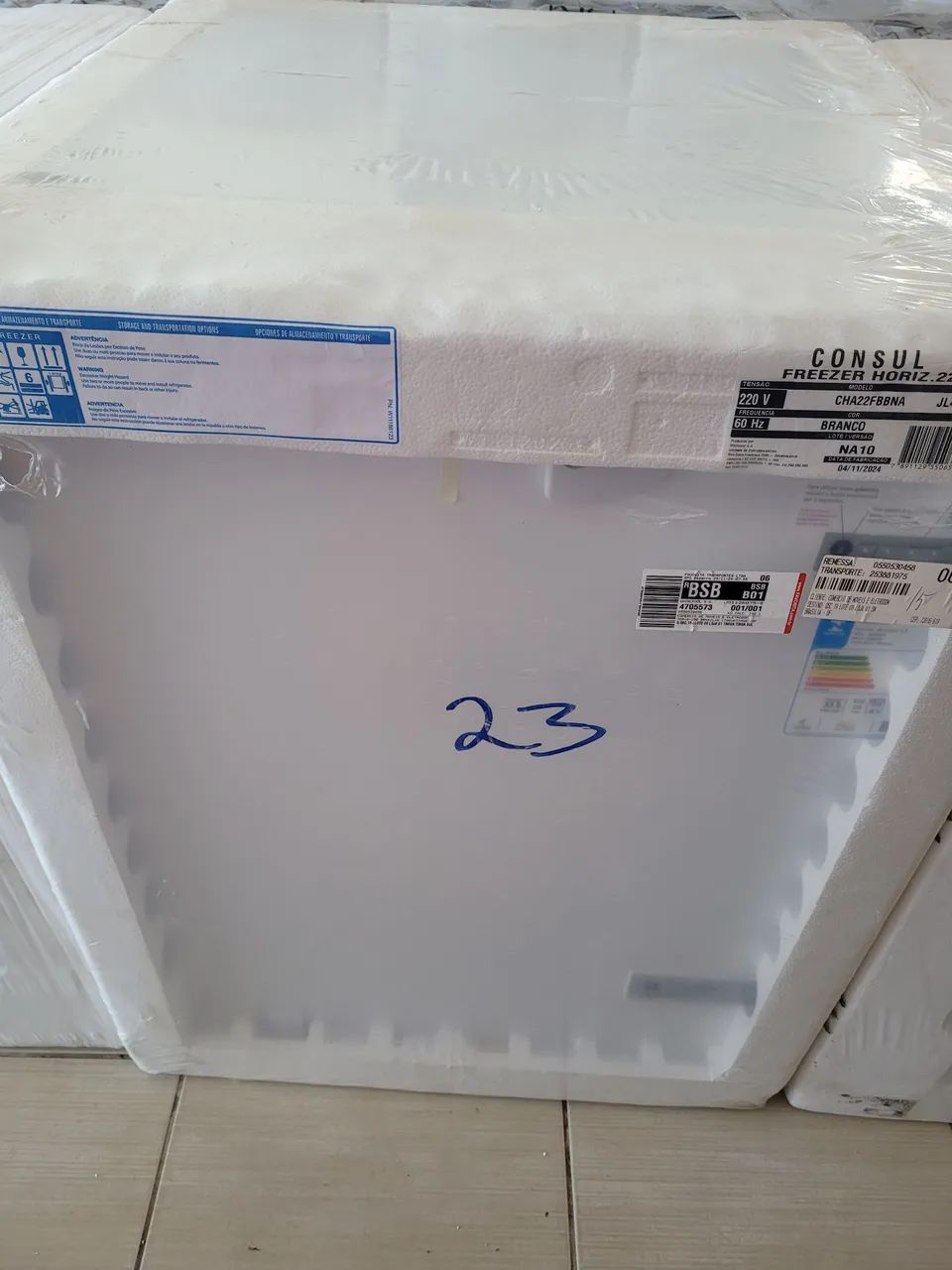 Freezer Horizontal Consul 220V CHA22FBBNA Branco