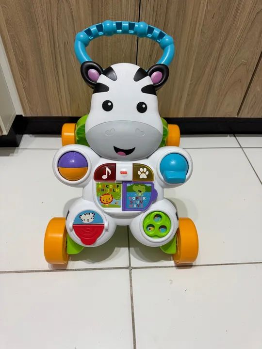 Andador Zebra Fisher-Price com Brinquedos - Foto 2