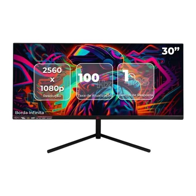 Monitor Gamer D-300D/100H Ultrawide 30 Polegadas 100Hz 1ms 2560x1080 - Foto 5