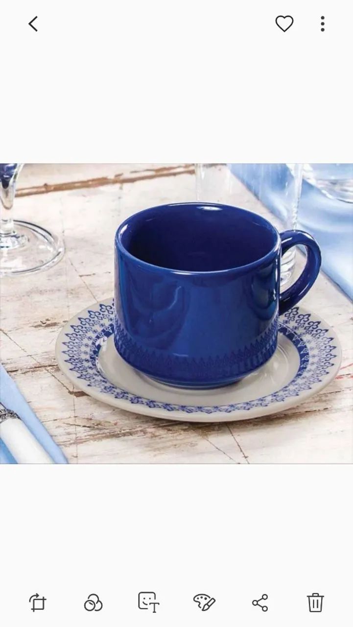 Xícara de Café  Azul
