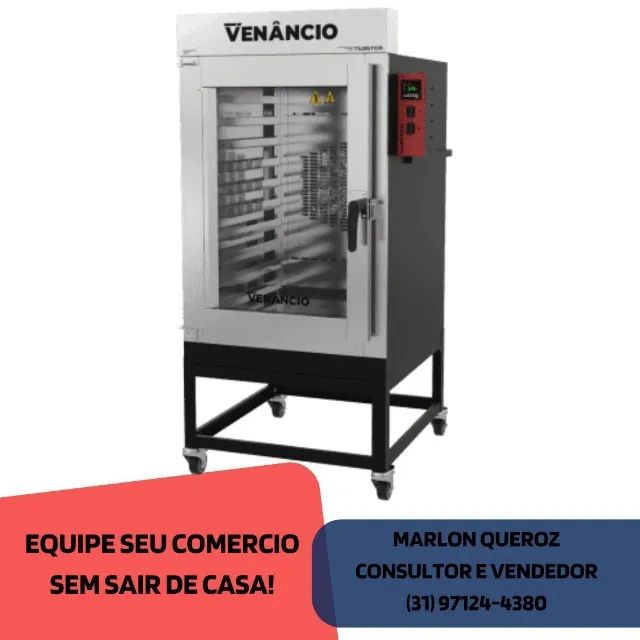 Forno Turbo 10 Esteiras Venâncio a gás