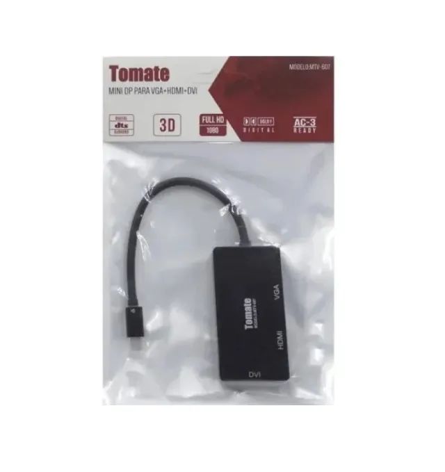 Cabo Conversor Mini Displayport Para Vga/Hdmi/Dvi Tomate  MTV-607 - Foto 6