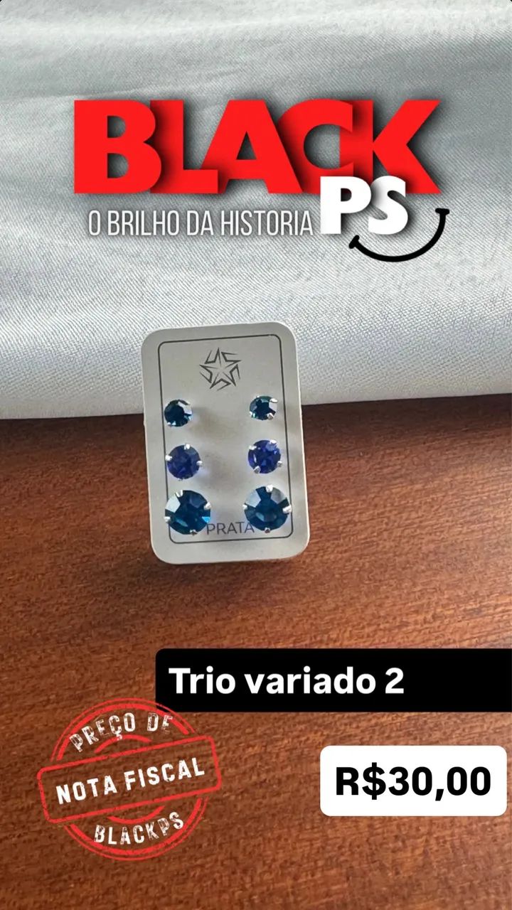 Trio de Brincos Variados | Prata 925 - Foto 4