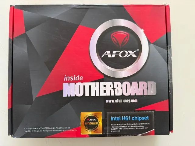 Placa Mãe AFOX H61-MA5 (NOVA)