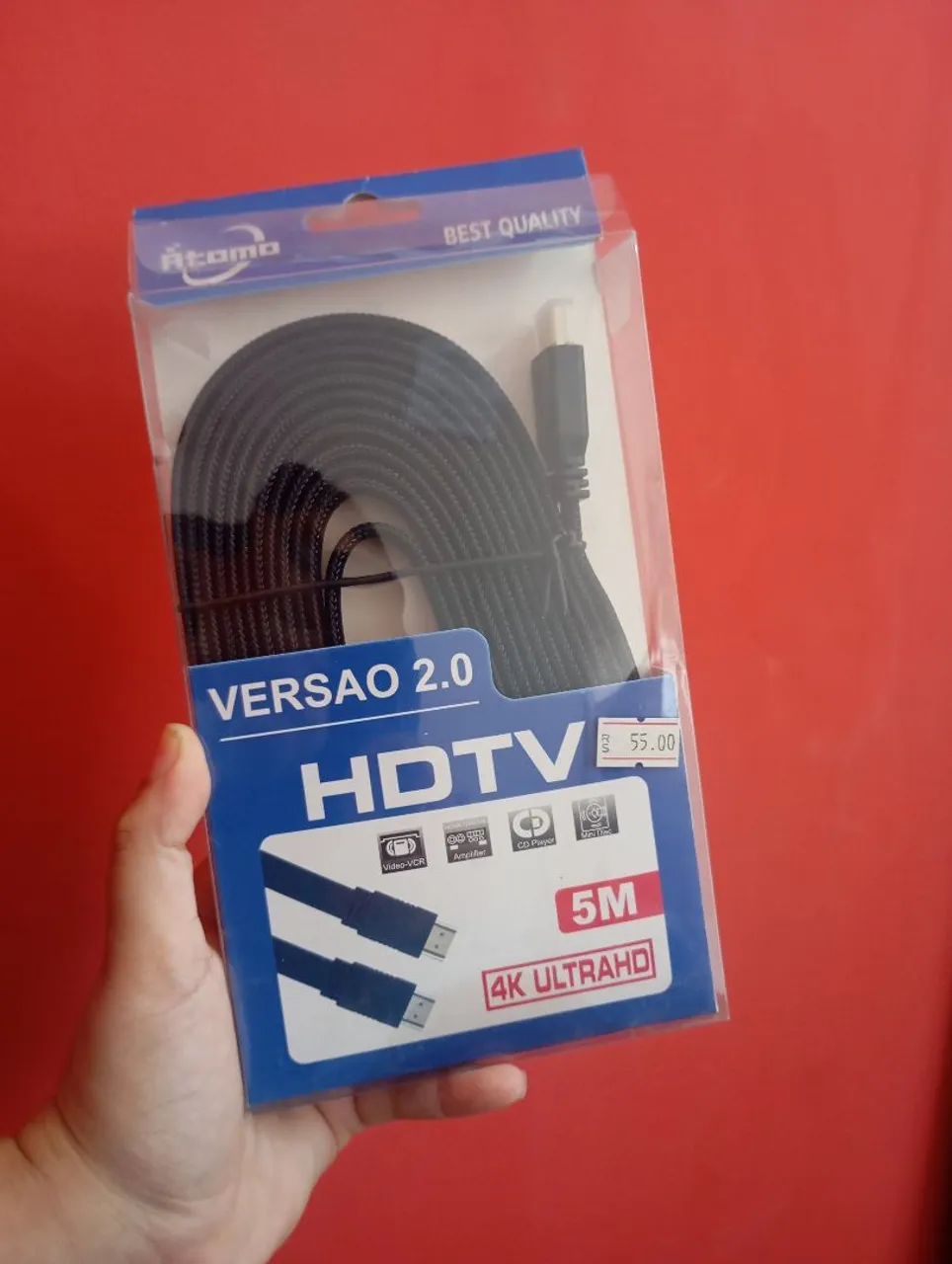Cabo HDMI 2.0 5Metros 4K Ultra HD