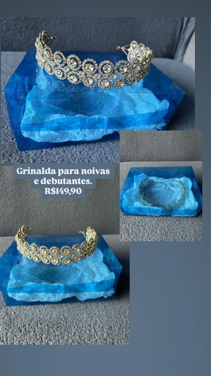 Grinalda coroa para noivas e debutantes 