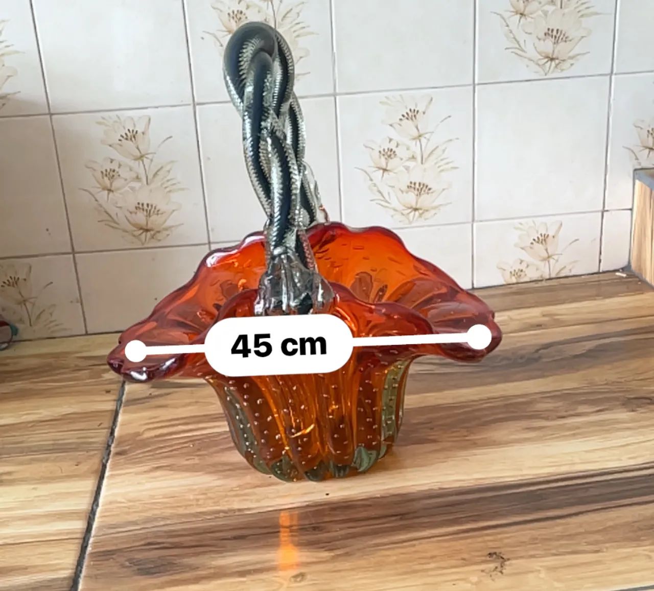 Cesta de vidro Murano  - Foto 2