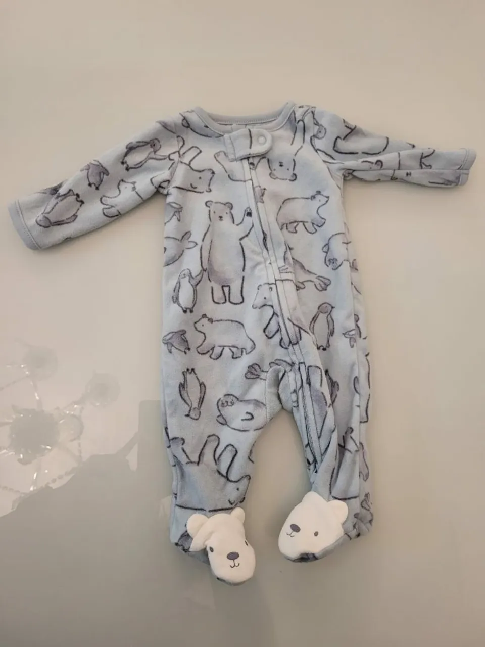 Macacão de Bebê com Estampa de Animais