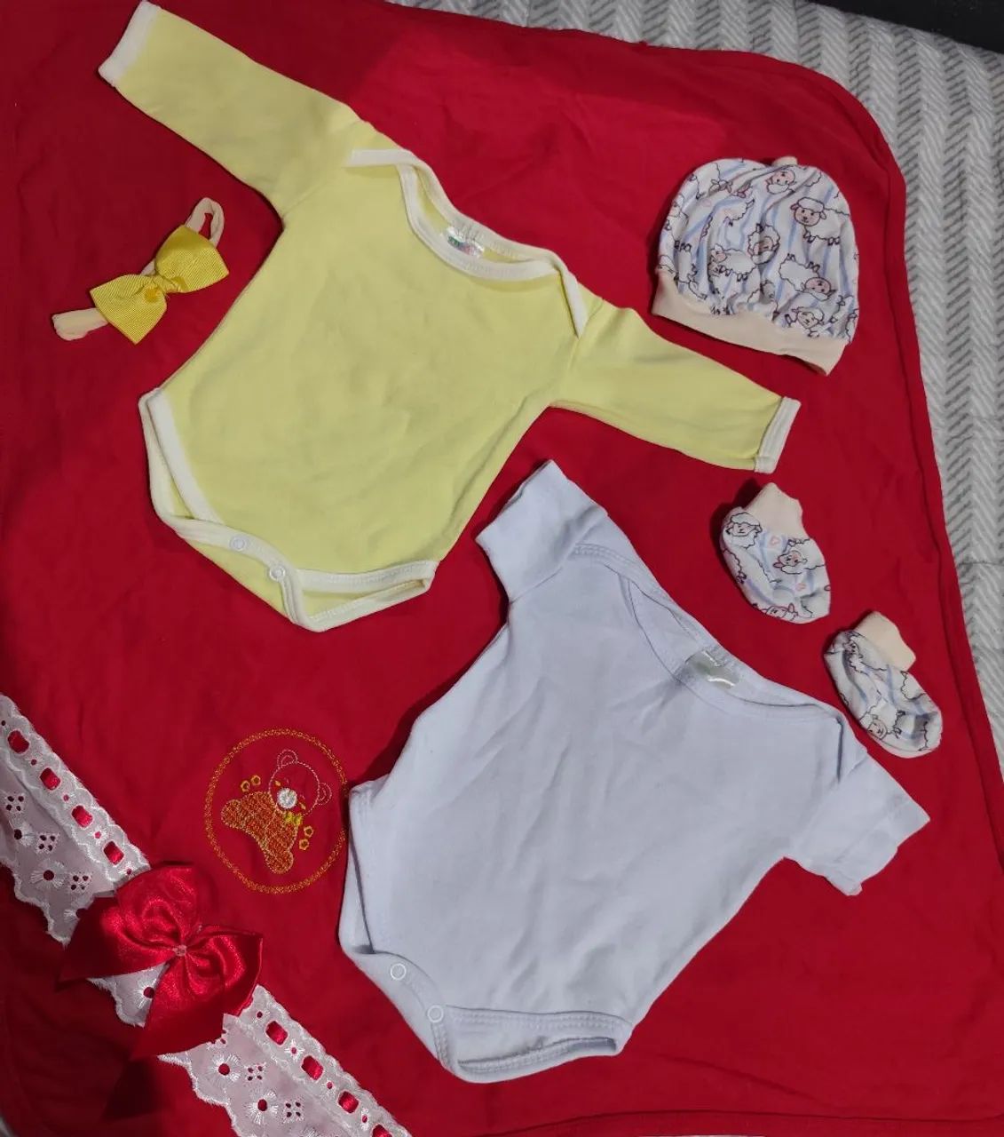 Lotinho de roupa de bebê menina 60 reais  - Foto 6