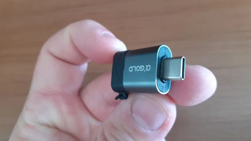 Adaptador OTG tipo C p/ USB - ?' GOLD - CBA23 - Foto 5