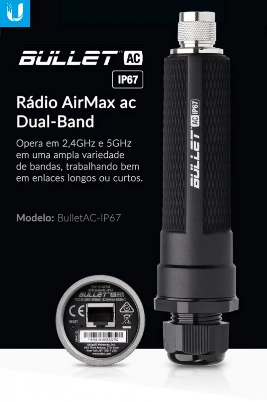 Bullet Ubiquiti ac ip67 original lacrado  - Foto 2