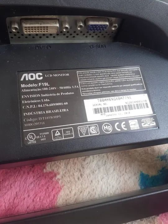 Monitor AOC 19 polegadas - Foto 3