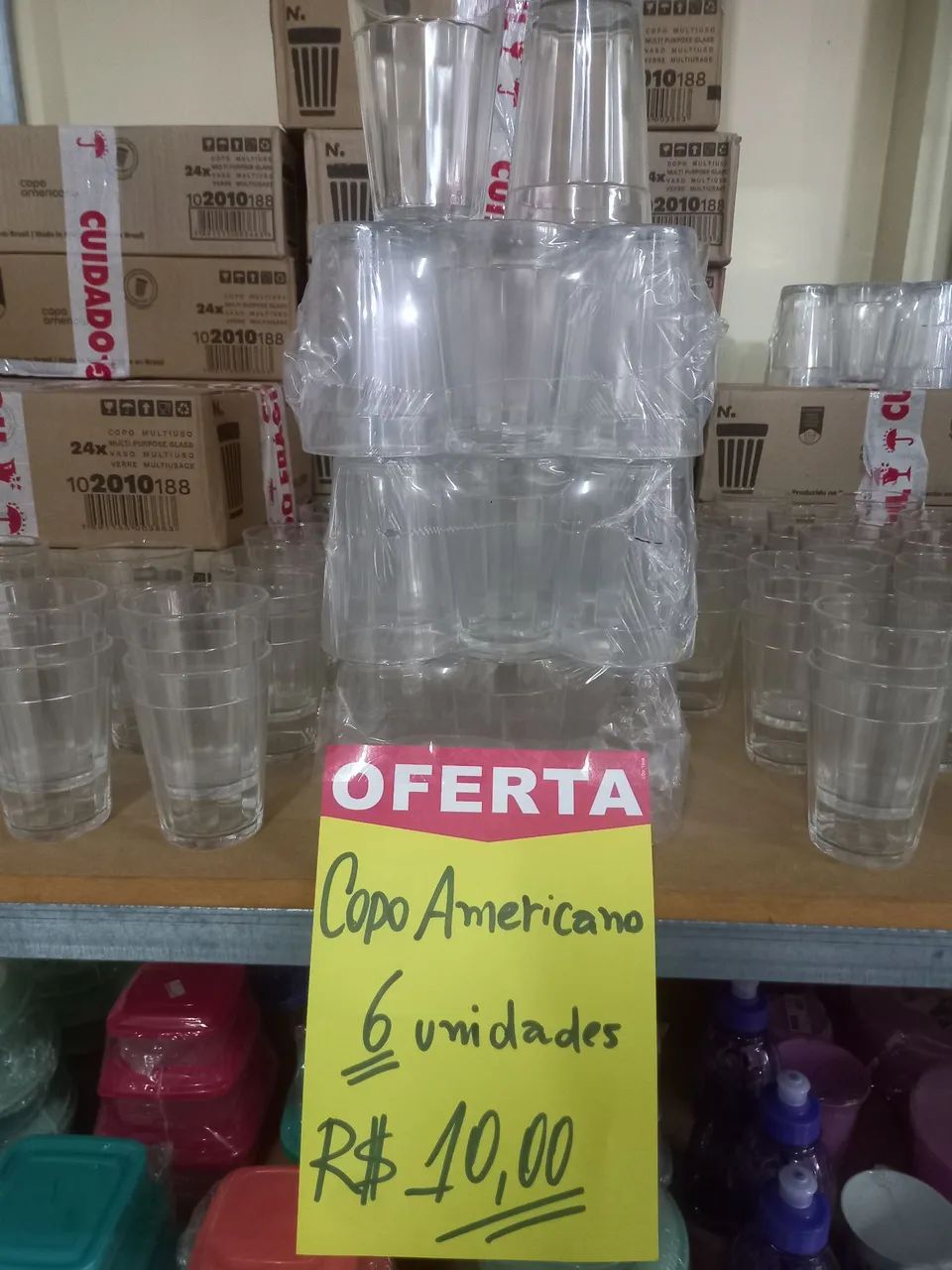 Copo Americano - 6 unidades - Oferta!