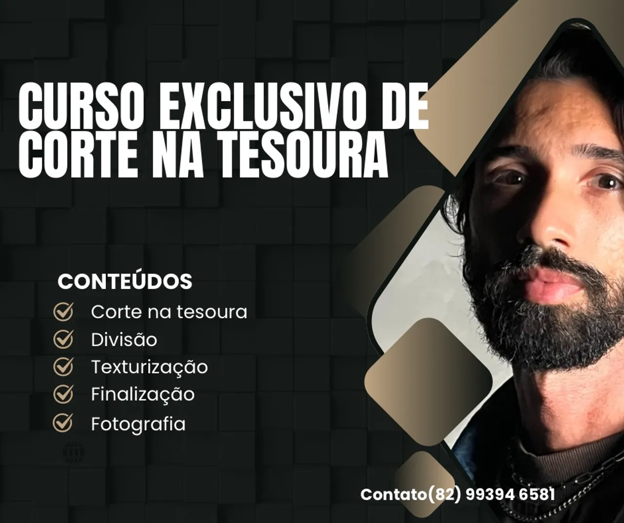 Curso Exclusivo de Corte na Tesoura