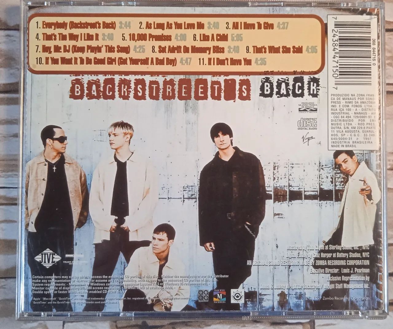 Cd Backstreet Boys - Backstreet's back, 1997.  - Foto 3