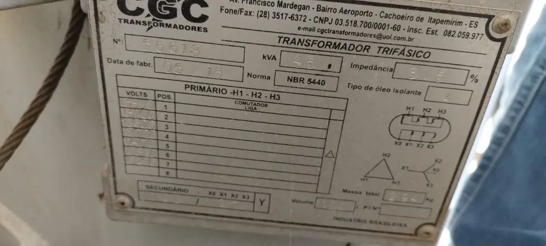 Transformador 45KVA Trifásico - Foto 2