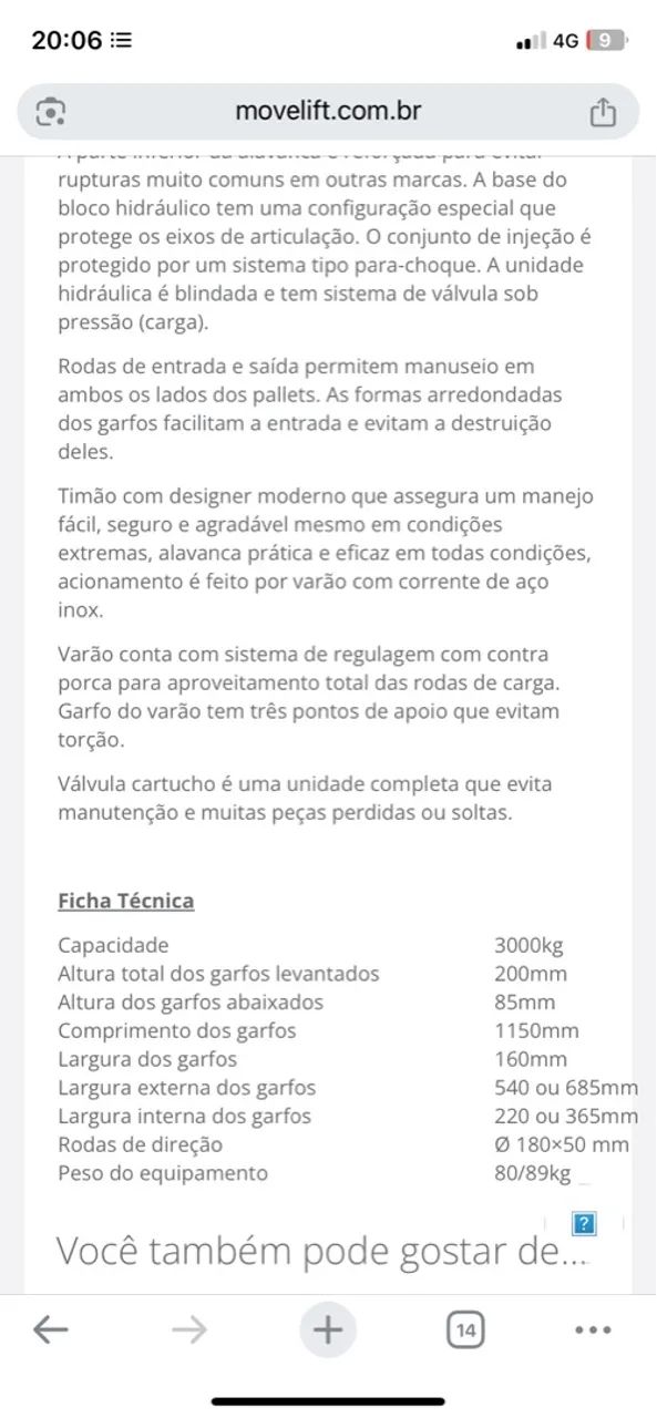 Transpaleteira Manual - Foto 2